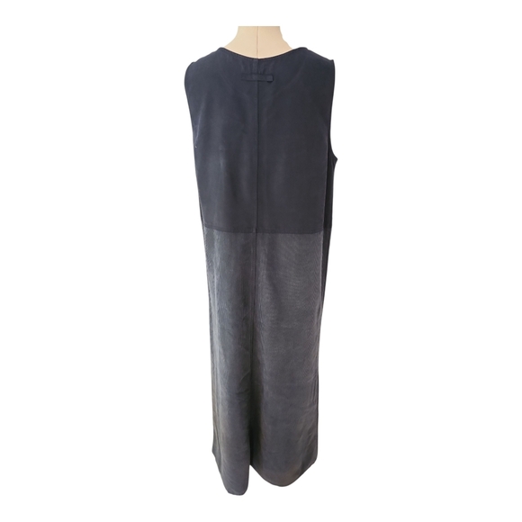 HSZ Studio Sleeveless Colorblock Midi Dress | Size M | 50" Long Minimalist Artsy - Picture 3 of 6